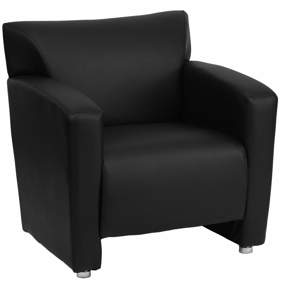 Office & Reception FLASH Reception Chairs | Hercules Majesty Series Leathersoft Chair With Extended Panel Arms