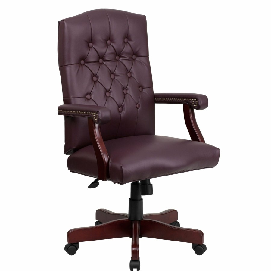 Office & Reception FLASH Task Office Chairs | Martha Washington Executive Swivel Office Chair With Arms