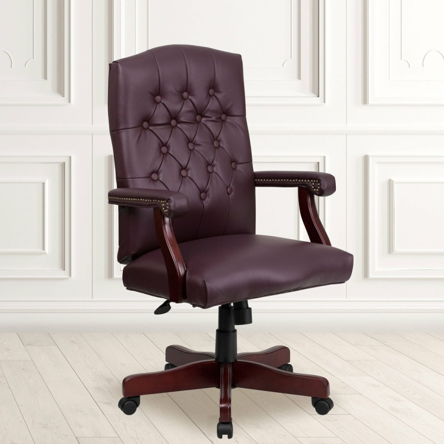 Office & Reception FLASH Task Office Chairs | Martha Washington Executive Swivel Office Chair With Arms