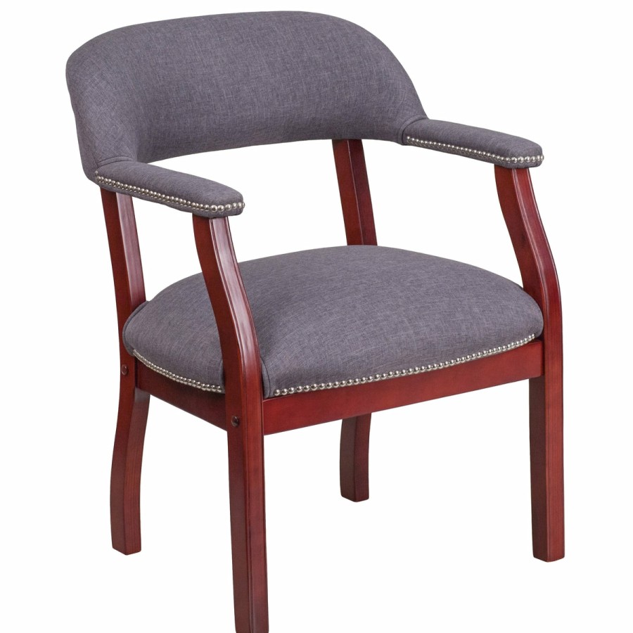 Office & Reception FLASH Reception Side Chairs | Conference Chair With Accent Nail Trim