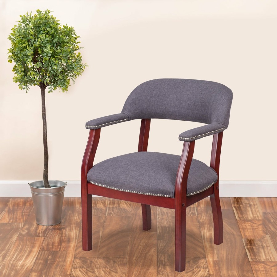 Office & Reception FLASH Reception Side Chairs | Conference Chair With Accent Nail Trim