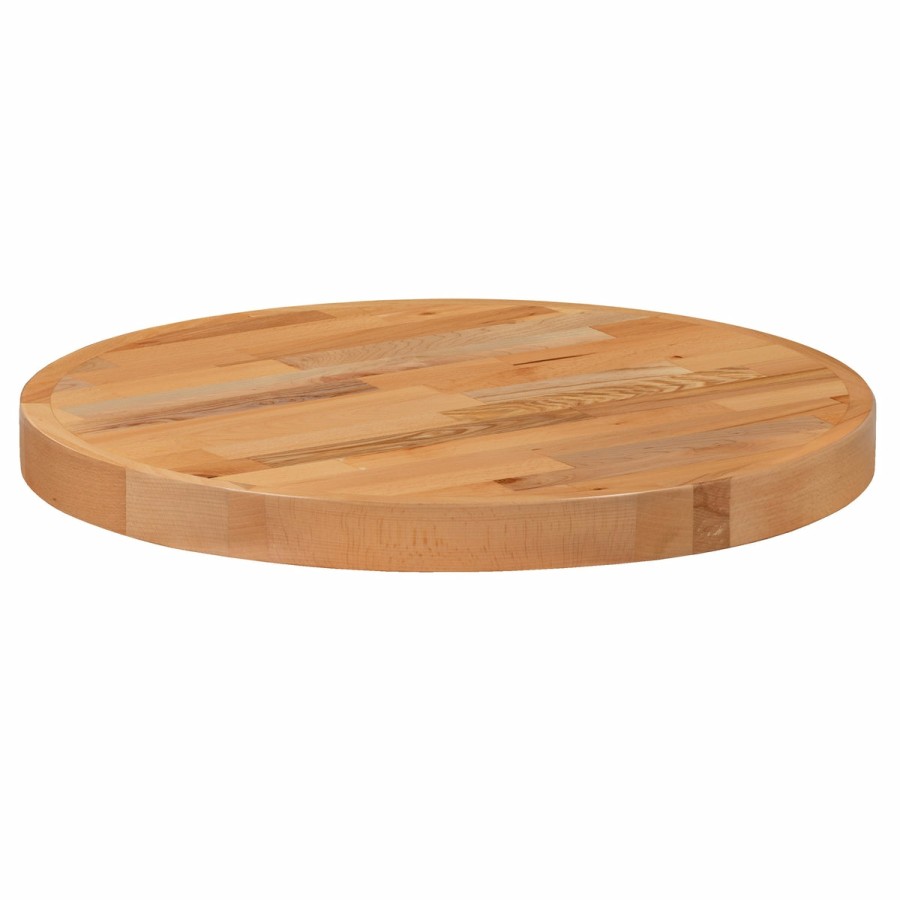 More T&D Restaurant Equipment | Round Butcher Block Style Table Top