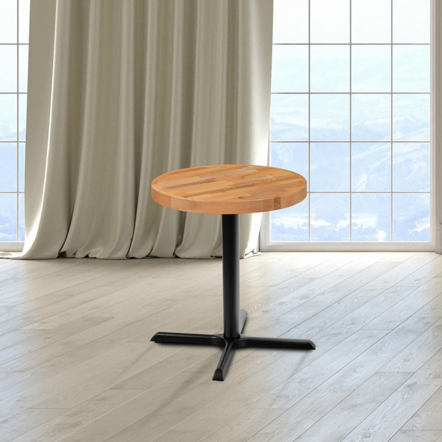 More T&D Restaurant Equipment | Round Butcher Block Style Table Top