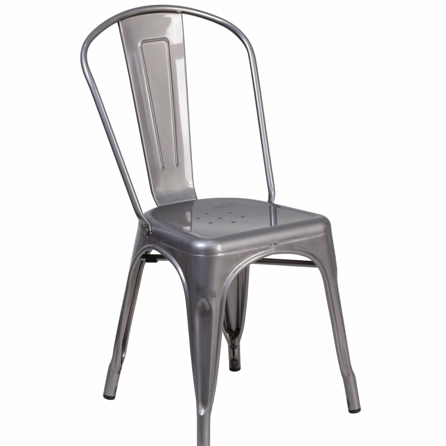 More T&D Restaurant Equipment | Metal Indoor Stackable Chair