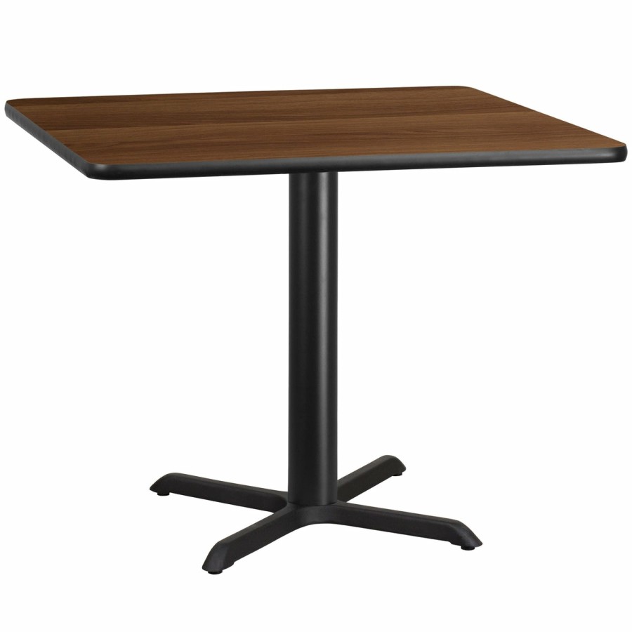 More T&D Restaurant Equipment | 42'' Square Laminate Table Top With 33'' X 33'' Table Height Base