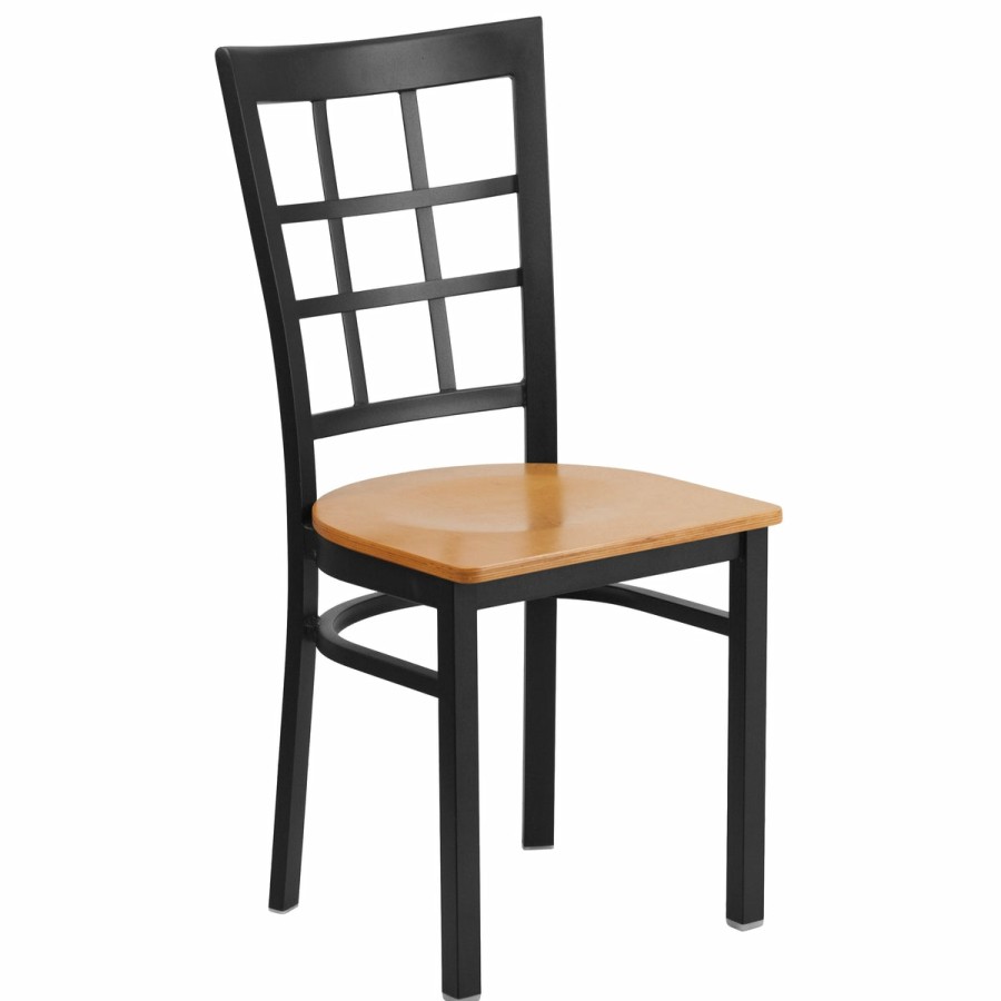 More T&D Restaurant Equipment | Window Back Metal Restaurant Chair