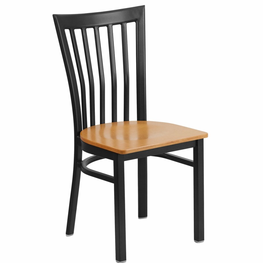 More T&D Restaurant Equipment | School House Back Metal Restaurant Chair