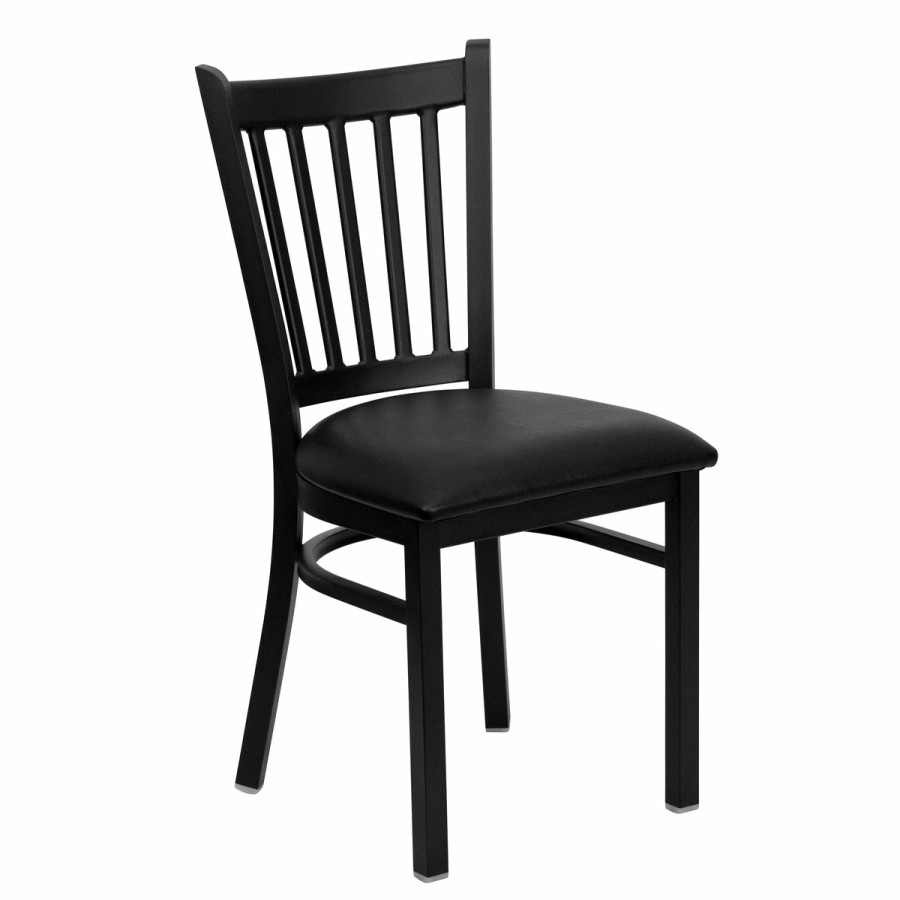 More T&D Restaurant Equipment | Vertical Back Metal Restaurant Chair