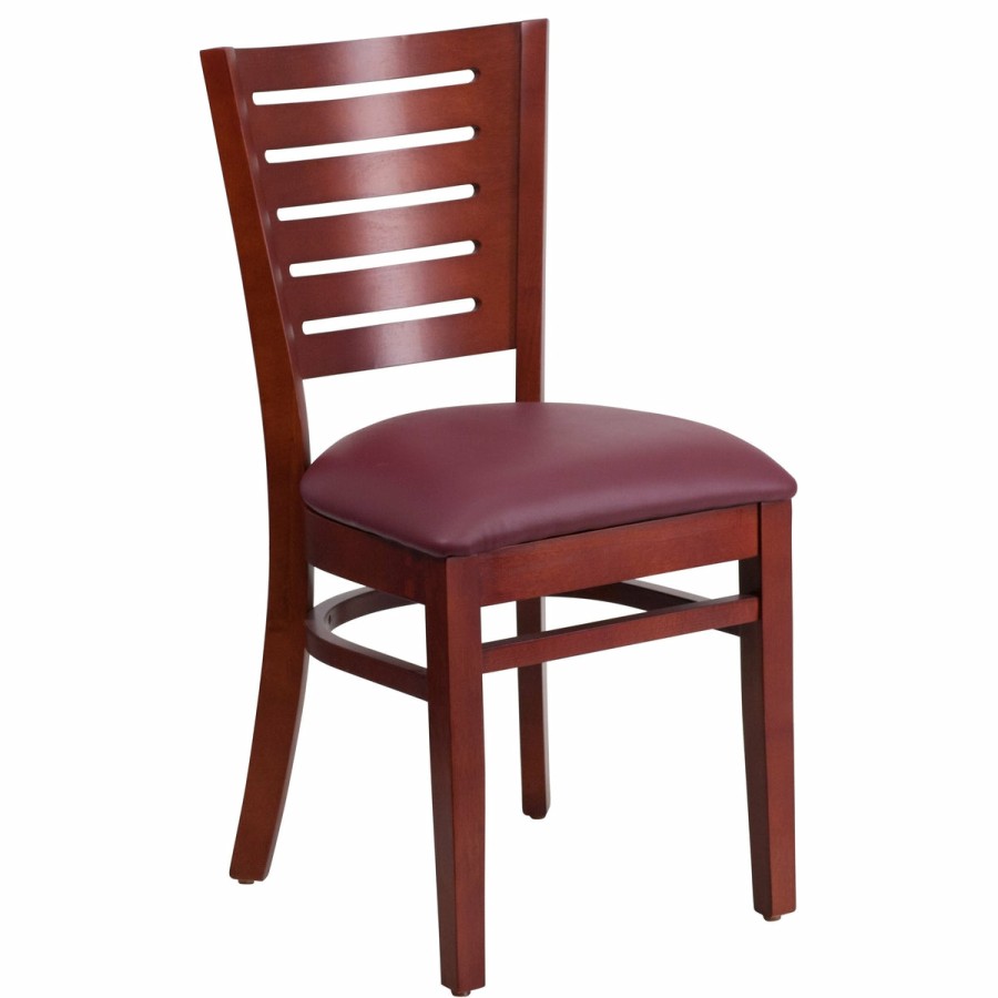 More T&D Restaurant Equipment | Slat Back Wooden Restaurant Chair