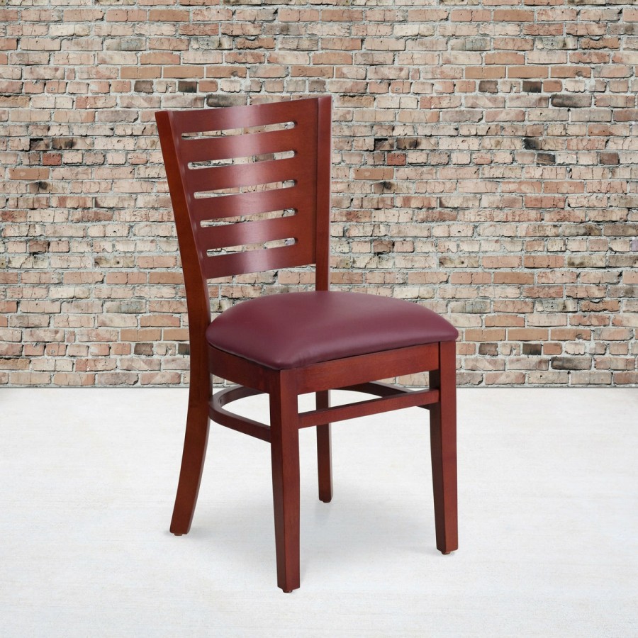 More T&D Restaurant Equipment | Slat Back Wooden Restaurant Chair