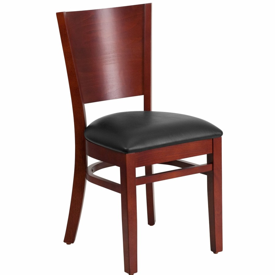 More T&D Restaurant Equipment | Solid Back Wooden Restaurant Chair