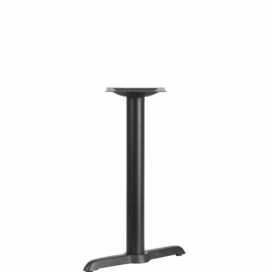 More T&D Restaurant Equipment | 5'' X 22'' Restaurant Table T-Base With 3'' Dia. Table Height Column