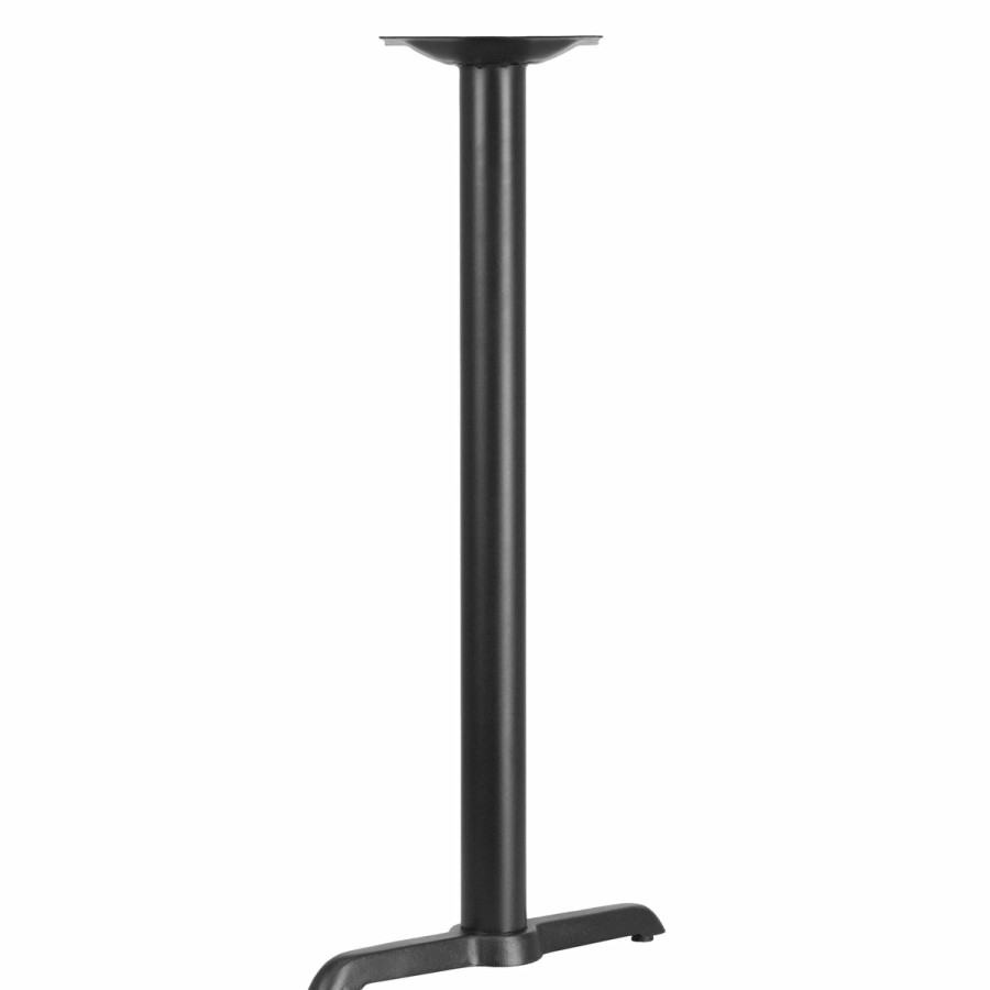 More T&D Restaurant Equipment | 5'' X 22'' Restaurant Table T-Base With 3'' Dia. Bar Height Column