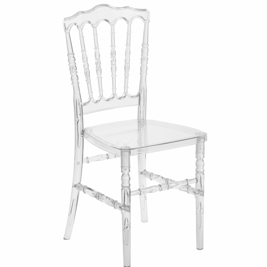 Folding & Event FLASH Ghost Chairs & Stools | Flash Elegance Napoleon Stacking Chair