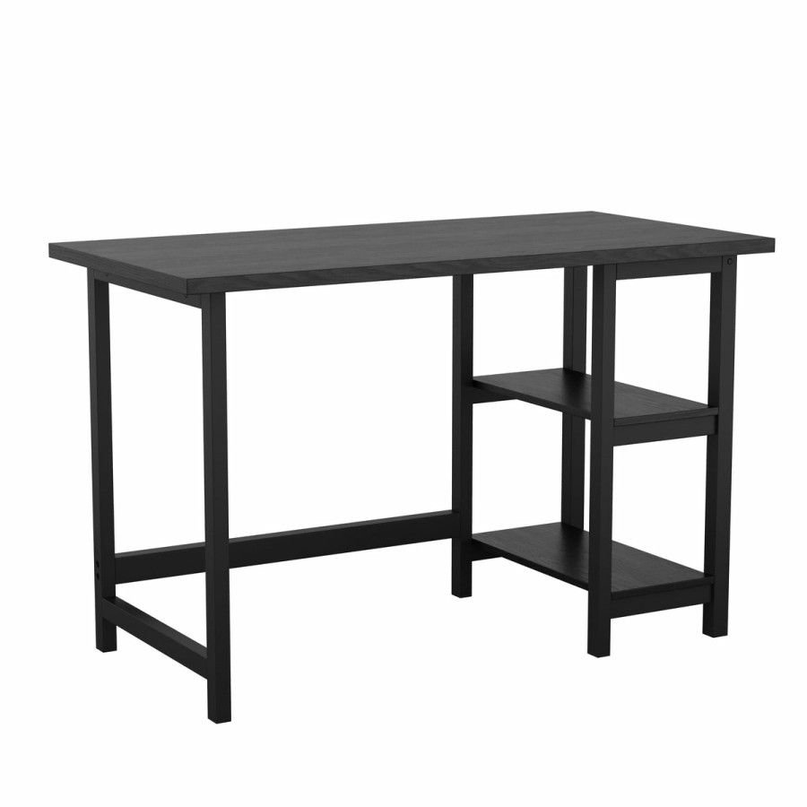 Office & Reception MARTHA STEWART Desks | Beckett Home Office Trestle Desk With Shelves