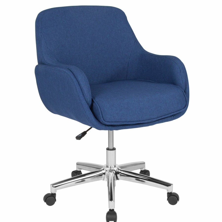 Office & Reception FLASH Executive Office Chairs | Rochelle Home And Office Upholstered Mid-Back Molded Frame Office Chair