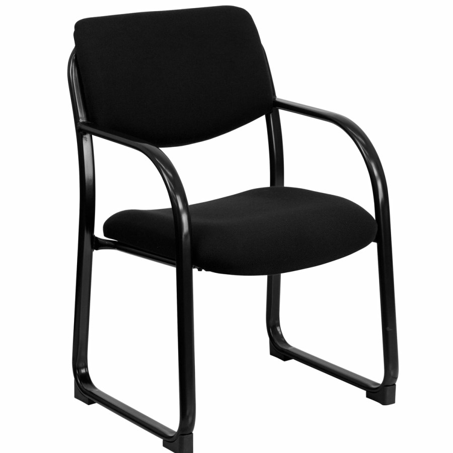 Office & Reception FLASH Reception Side Chairs | Fabric Executive Side Reception Chair With Sled Base