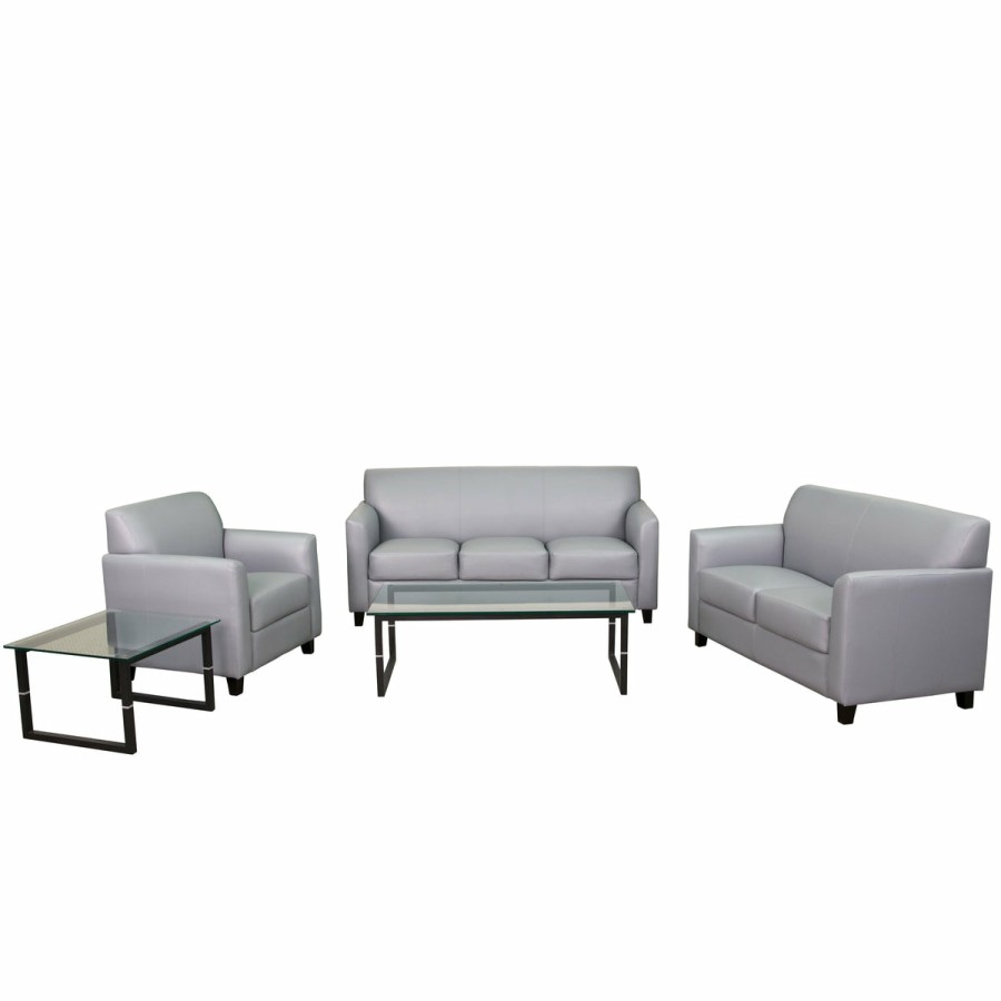 Office & Reception FLASH Reception Sets | Hercules Diplomat Series Reception Set With Clean Line Stitched Frame