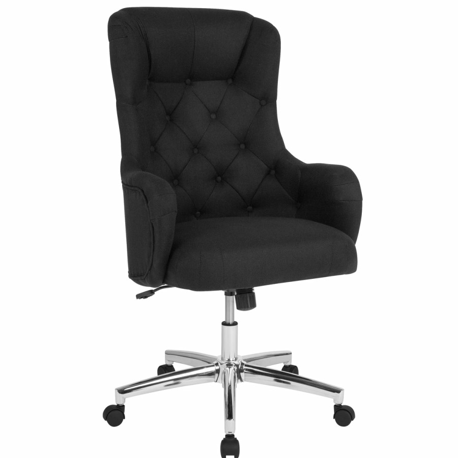 Office & Reception FLASH Executive Office Chairs | Chambord Home And Office Diamond Patterned Button Tufted Upholstered High Back Office Chair