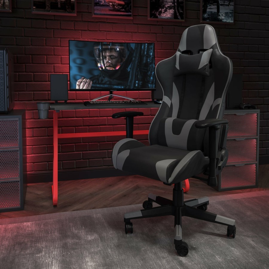 Office & Reception FLASH Gaming Desks & Chairs | X20 Gaming Chair Racing Office Ergonomic Computer Pc Adjustable Swivel Chair With Fully Reclining Back In Red Leathersoft