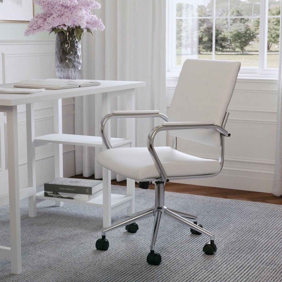 Office & Reception MARTHA STEWART Executive Office Chairs | Piper Upholstered Office Chair