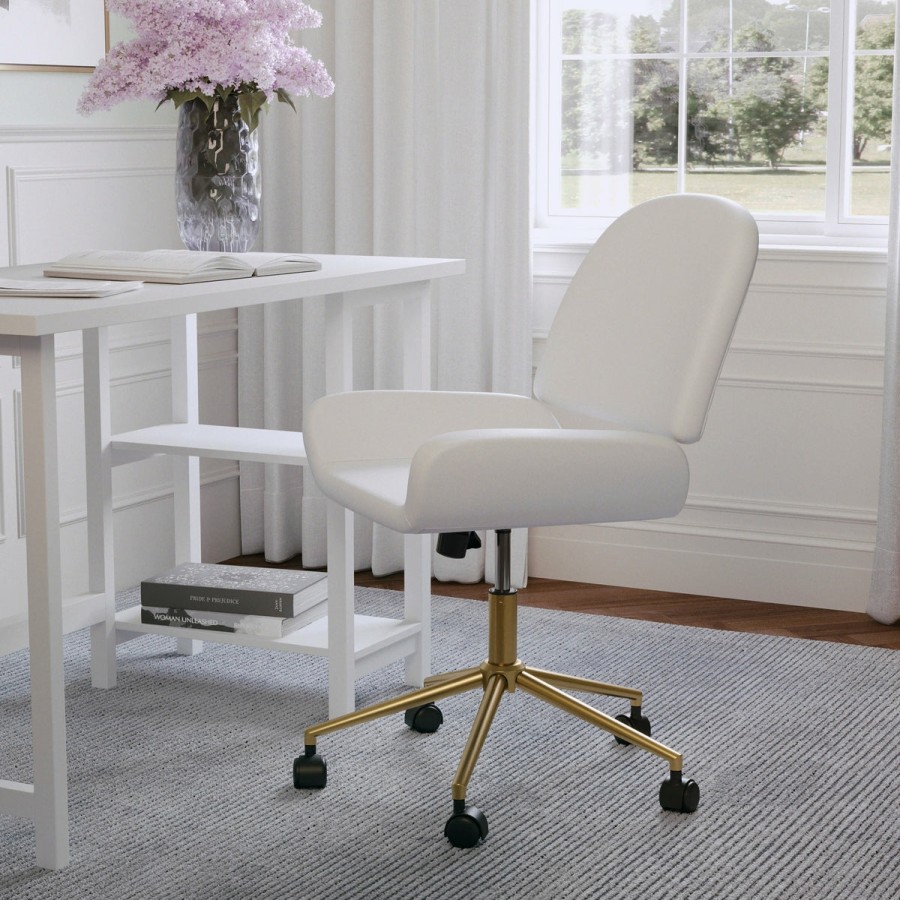 Office & Reception MARTHA STEWART Executive Office Chairs | Tyla Upholstered Office Chair