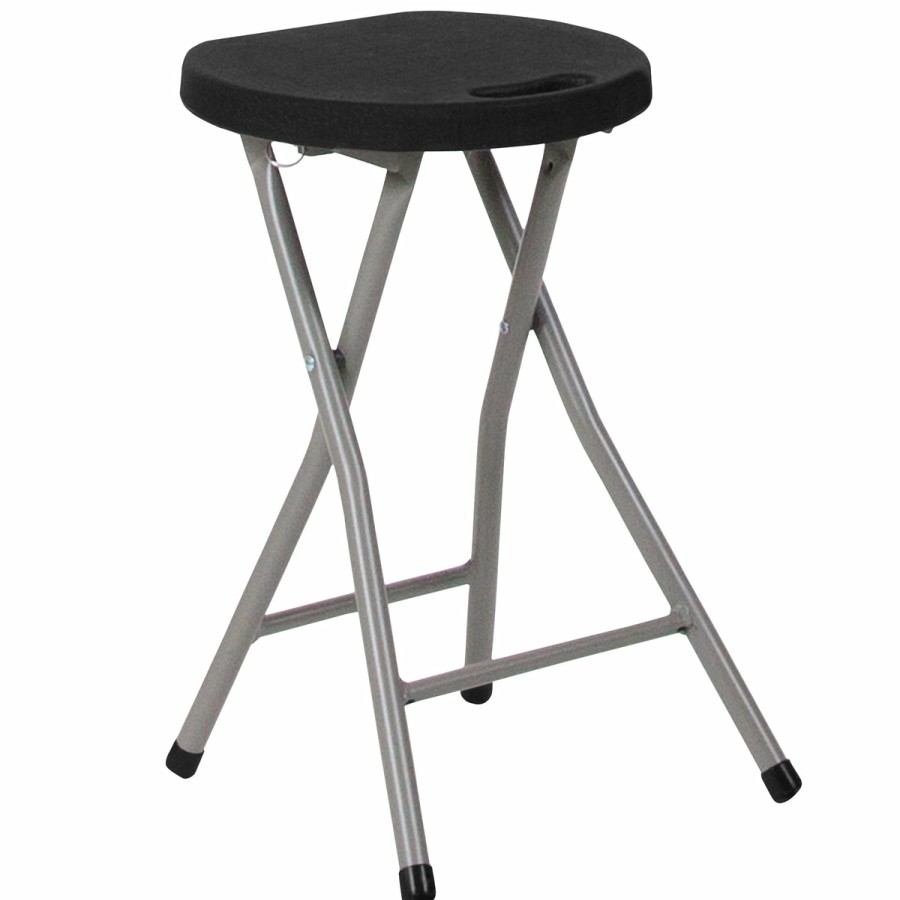 Folding & Event FLASH Plastic Folding Chairs | Foldable Stool With Plastic Seat And Powder Coated Frame