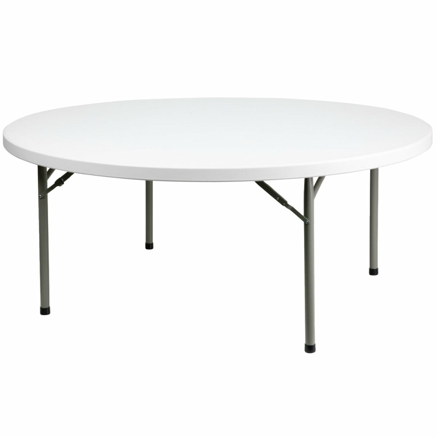 Folding & Event FLASH Plastic Folding Tables | 6-Foot Round Plastic Folding Table