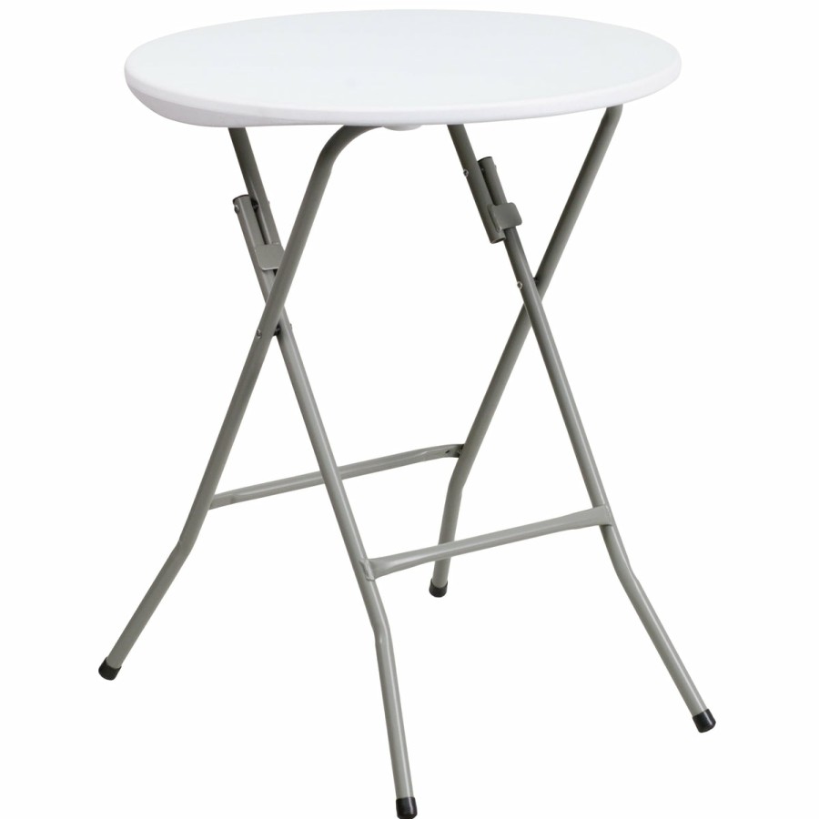 Folding & Event FLASH Plastic Folding Tables | 2-Foot Round Plastic Folding Table