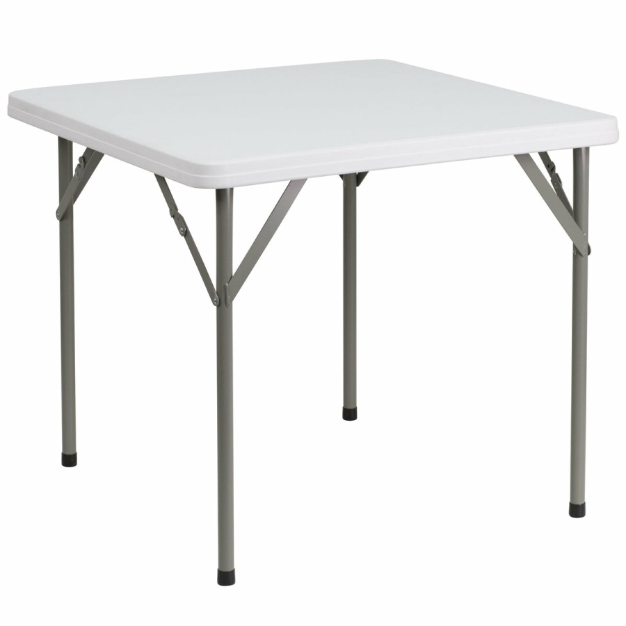 Folding & Event FLASH Plastic Folding Tables | 2.85-Foot Square Plastic Folding Table