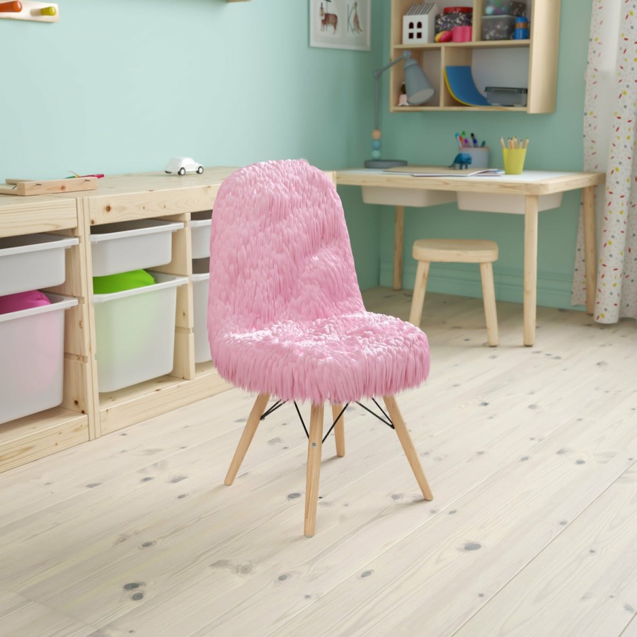 More FLASH | Kids Shaggy Dog Accent Chair