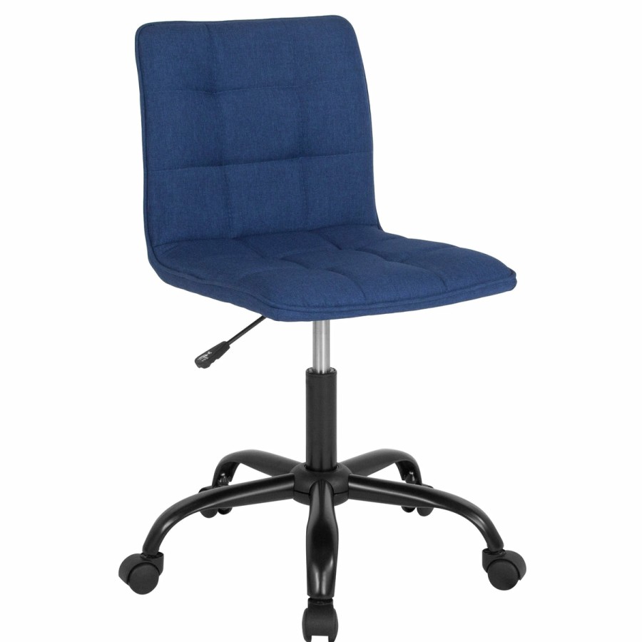 Office & Reception FLASH Task Office Chairs | Sorrento Home And Office Armless Task Office Chair With Tufted Back/Seat