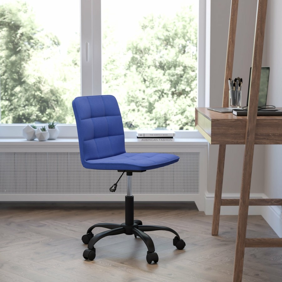 Office & Reception FLASH Task Office Chairs | Sorrento Home And Office Armless Task Office Chair With Tufted Back/Seat