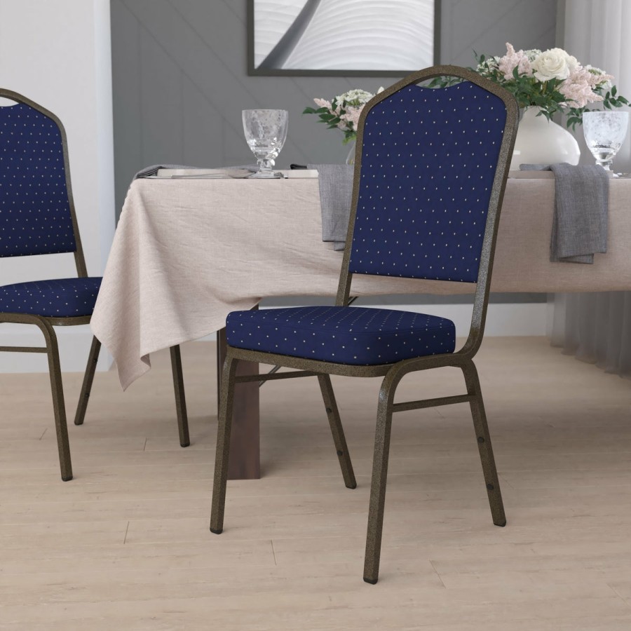 Banquet Chairs FLASH | Hercules Series Crown Back Stacking Banquet Chair