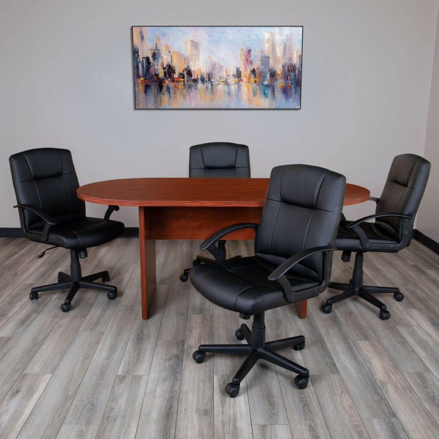 Office & Reception FLASH Conference Tables | 6 Foot (72 Inch) Classic Oval Conference Table - Meeting Table