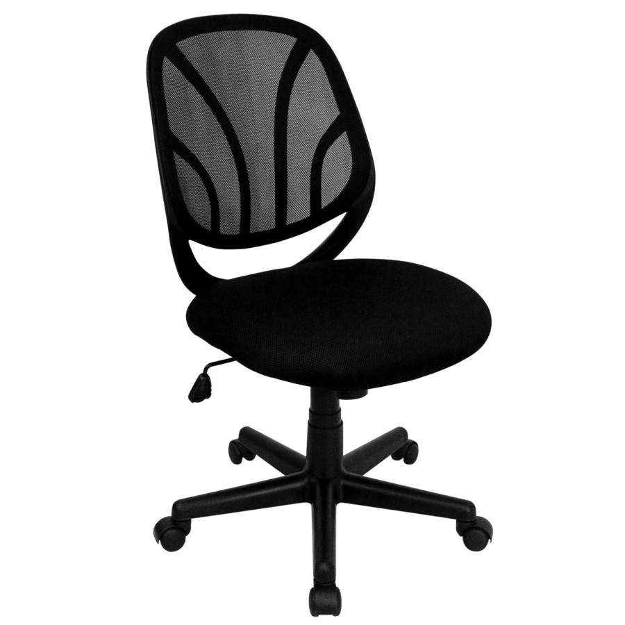 Office & Reception FLASH Task Office Chairs | Y-Go Office Chair Mid-Back Mesh Swivel Task Office Chair With Flex Bars