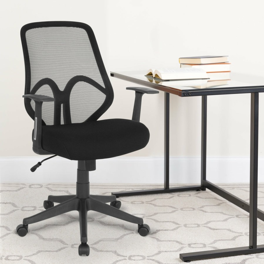 Office & Reception FLASH Executive Office Chairs | Salerno Series High Back Mesh Office Chair With Arms