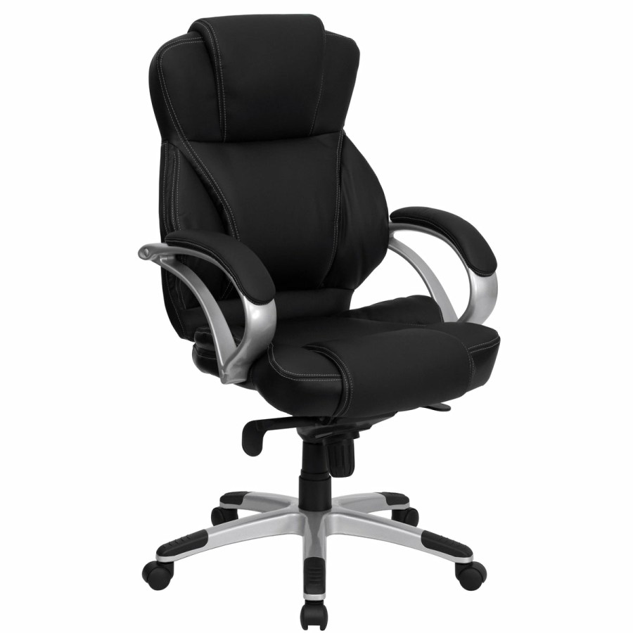 Office & Reception FLASH Executive Office Chairs | High Back Leathersoft Contemporary Executive Swivel Ergonomic Office Chair