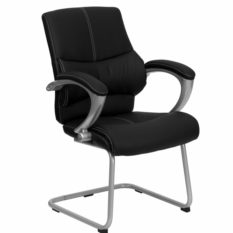 Office & Reception FLASH Reception Side Chairs | Leathersoft Executive Side Chair