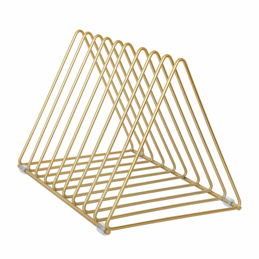 Office & Reception MARTHA STEWART Desk Organizers | Ryder Mesh Metal 9 Slot Triangle Magazine File Holder, Desktop Organizer Sorter