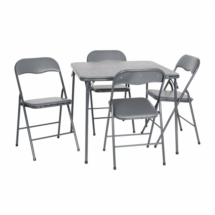 Classroom FLASH Folding Table & Chair Sets | 5 Piece Folding Card Table And Chair Set