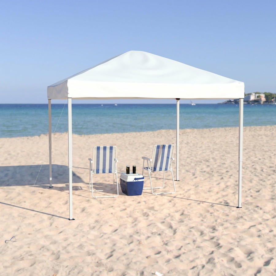 More FLASH | 10'X10' Outdoor Pop Up Event Slanted Leg Canopy Tent With Carry Bag