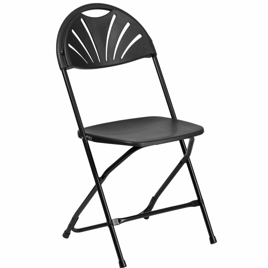 Folding & Event FLASH Plastic Folding Chairs | Hercules Series 650 Lb. Capacity Plastic Fan Back Folding Chair