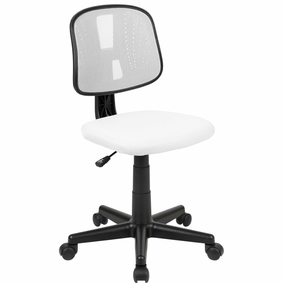 Office & Reception FLASH Task Office Chairs | Flash Fundamentals Mid-Back Mesh Swivel Task Office Chair With Pivot Back