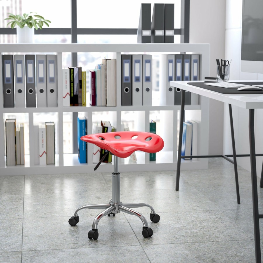 Office & Reception FLASH Drafting Stools | Vibrant Colored Tractor Stool