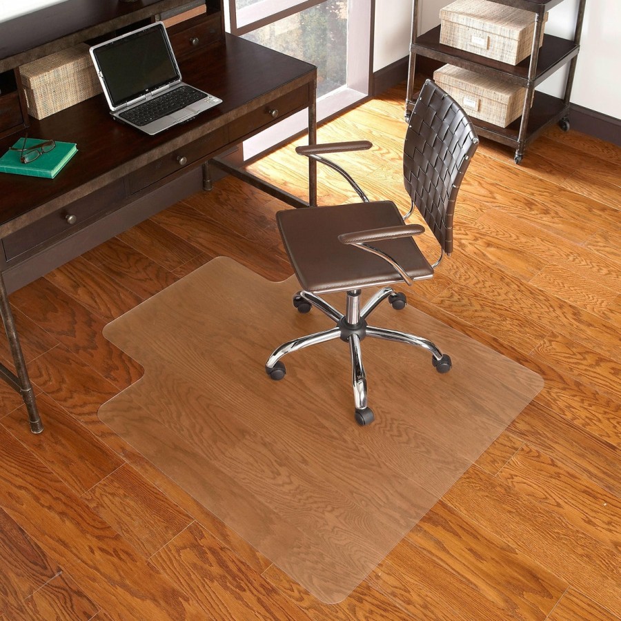 Office & Reception FLASH Office Chair Accessories | 36'' X 48'' Hard Floor Chair Mat With Lip