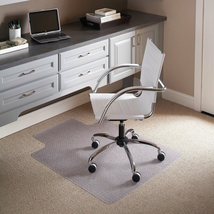 Office & Reception FLASH Office Chair Accessories | 36'' X 48'' Carpet Chair Mat With Lip