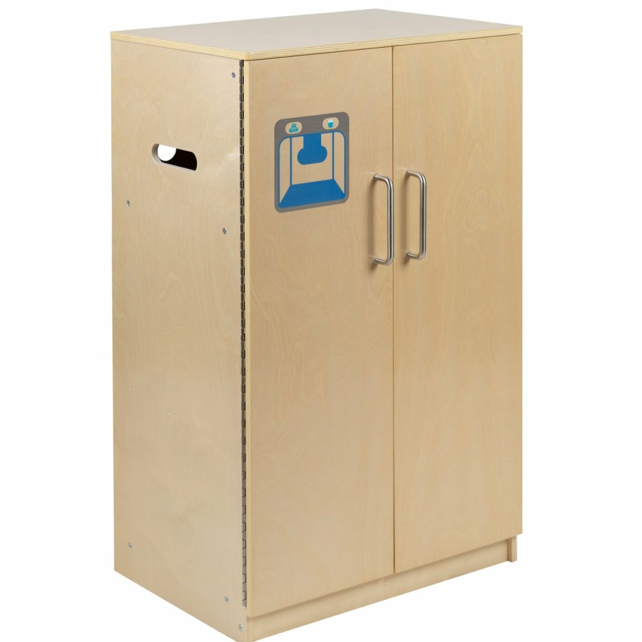 Classroom FLASH Dramatic Play | Children'S Wooden Kitchen Refrigerator For Commercial Or Home Use - Safe, Kid Friendly Design