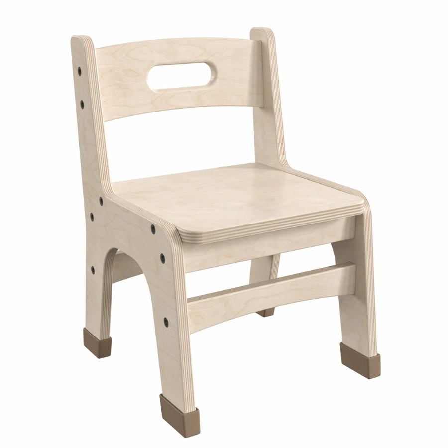 Classroom FLASH Wood Classroom Chairs | Bright Beginnings Set Of 2 Commercial Grade Wooden Classroom Chairs With Non-Slip Foot Caps And Built-In Carrying Handle