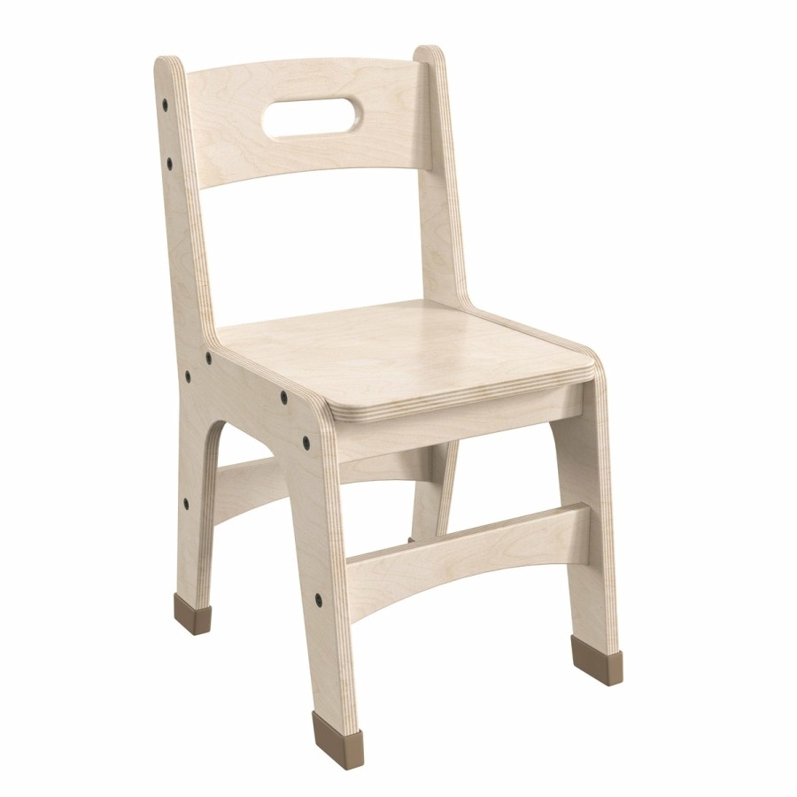 Classroom FLASH Wood Classroom Chairs | Bright Beginnings Set Of 2 Commercial Grade Wooden Classroom Chairs With Non-Slip Foot Caps And Built-In Carrying Handle